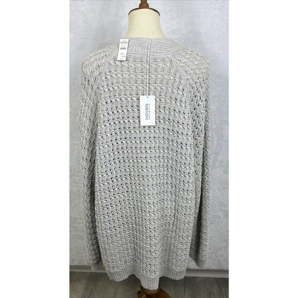 Haven Well Within Women's Open Front Cardigan Sweater Gray Size XXL NWT - Picture 4 of 9